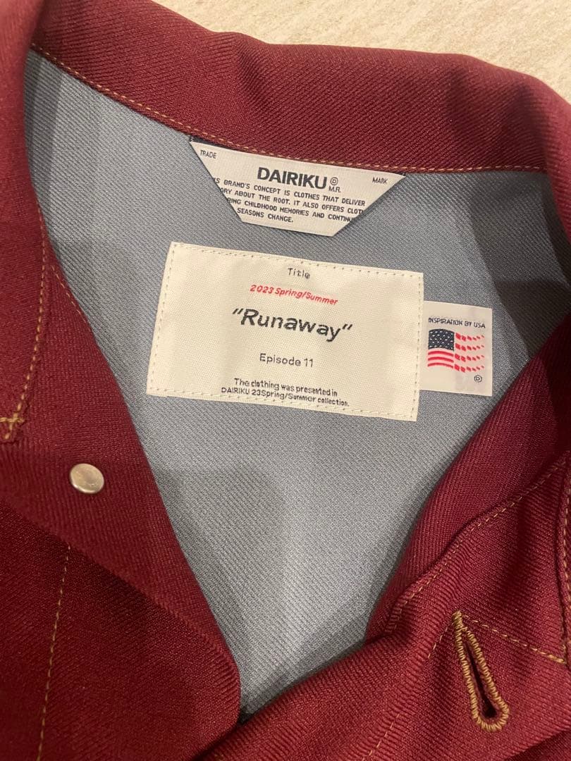 ジャケット・アウター DAIRIKU Runaway Crazy Polyester Jacket M