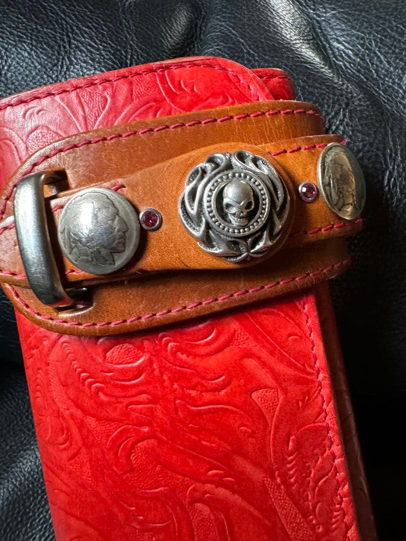 アルズニ　長財布　ペイズリー　ライダース美品　本日の昼迄