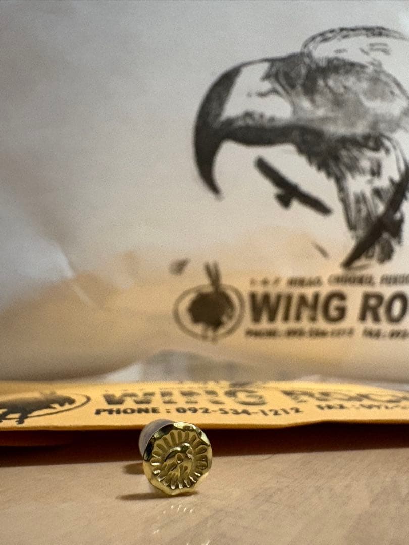 WINGROCK ウイングロック ピアス イヤリング 全金 ゴールド　片耳