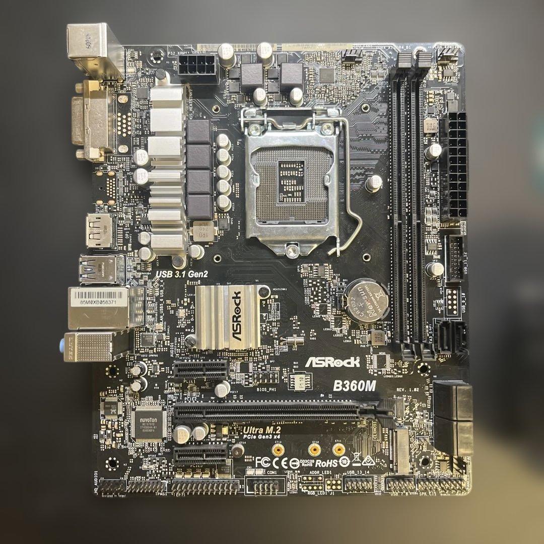 マザーボード ASRock B360M intel i7 8700