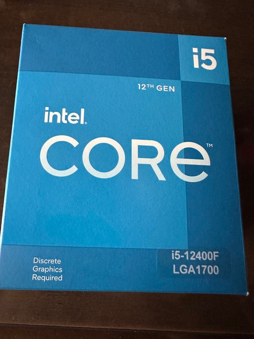 中古　Intel Core i5-12400F CPU 箱あり