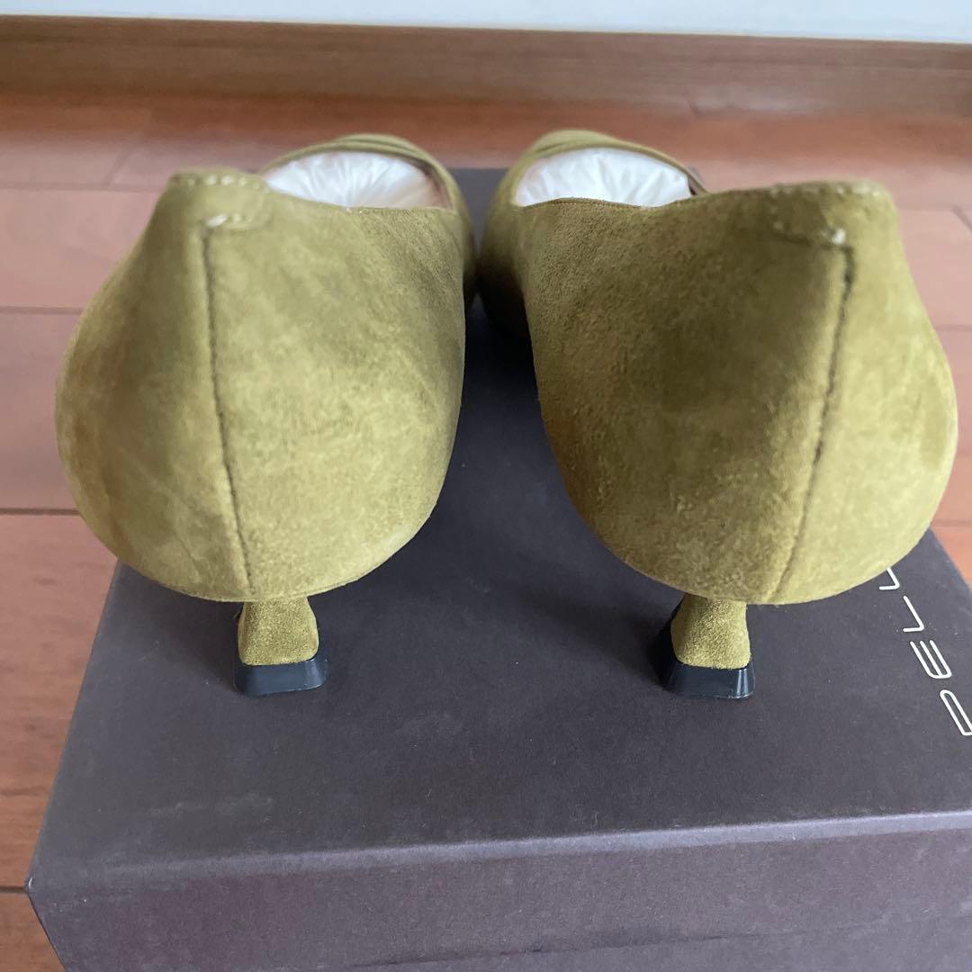 新品未使用 PELLICO オリーブグリーン パンプス 37