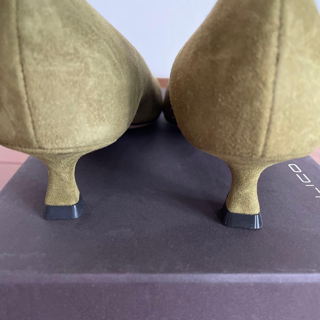 新品未使用 PELLICO オリーブグリーン パンプス 37
