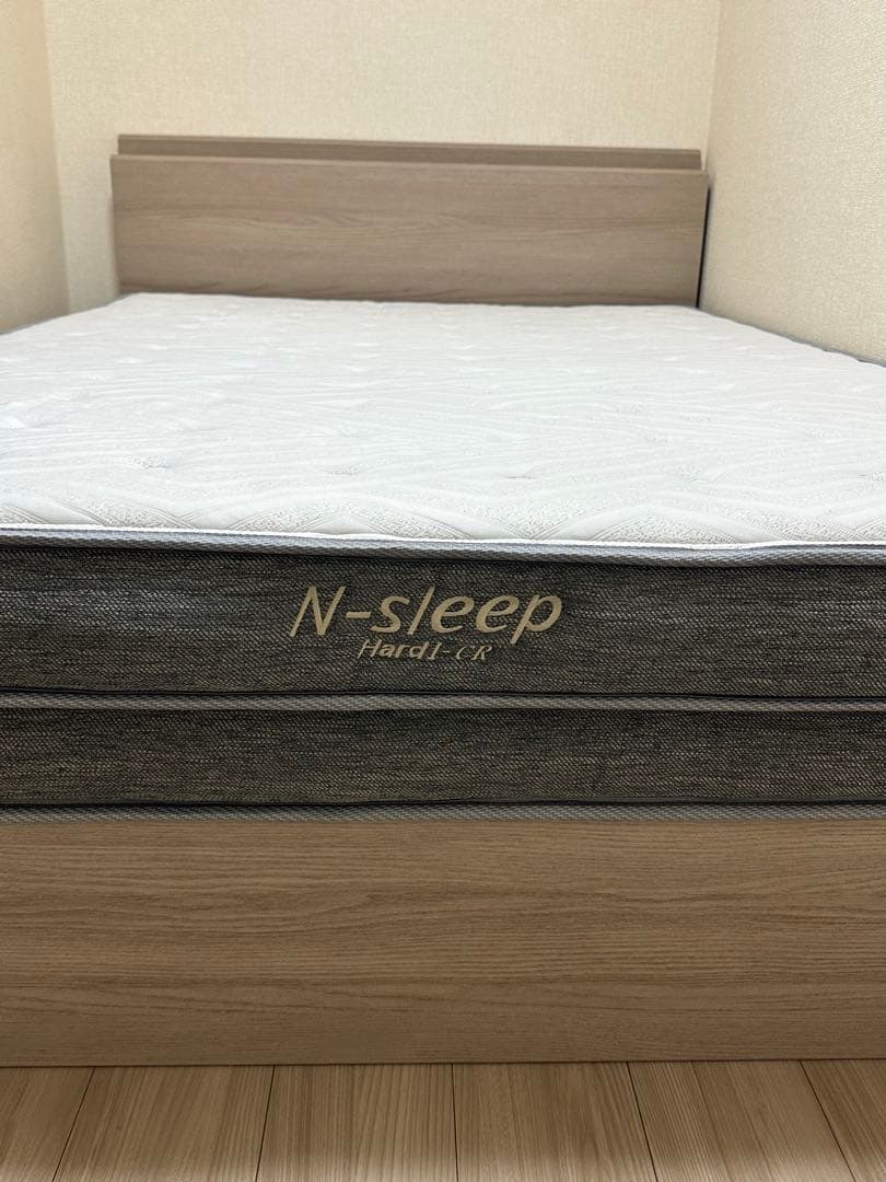 【ぱーち】 ダブル引き出し付きフレーム マットレス(Nスリープ)セミダブル