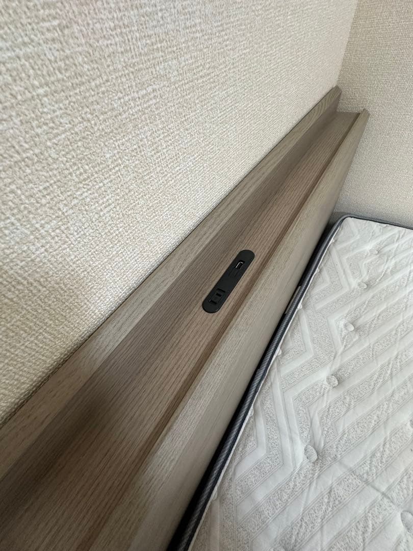 【ぱーち】 ダブル引き出し付きフレーム マットレス(Nスリープ)セミダブル