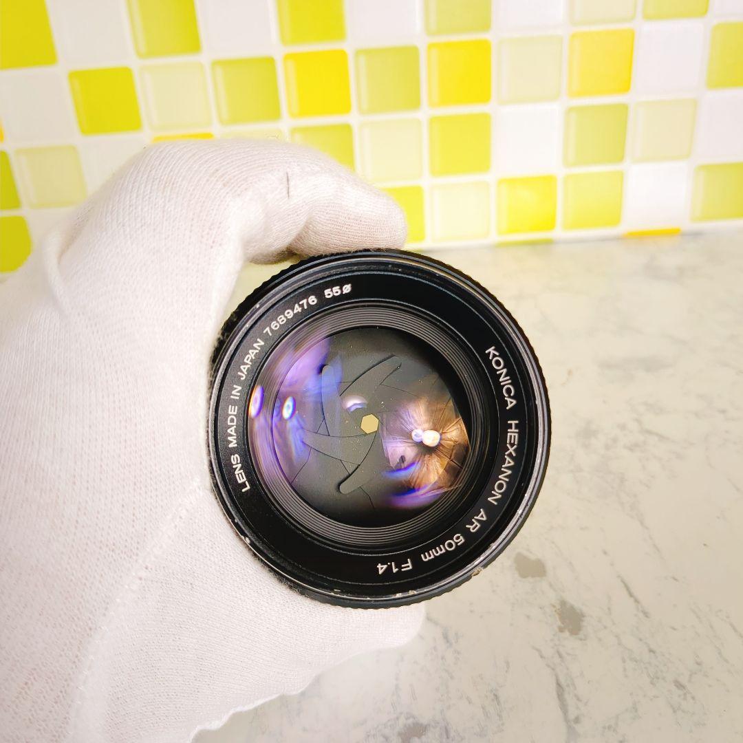 美品★ KONICA HEXANON AR 50mm F1.4 単焦点レンズ