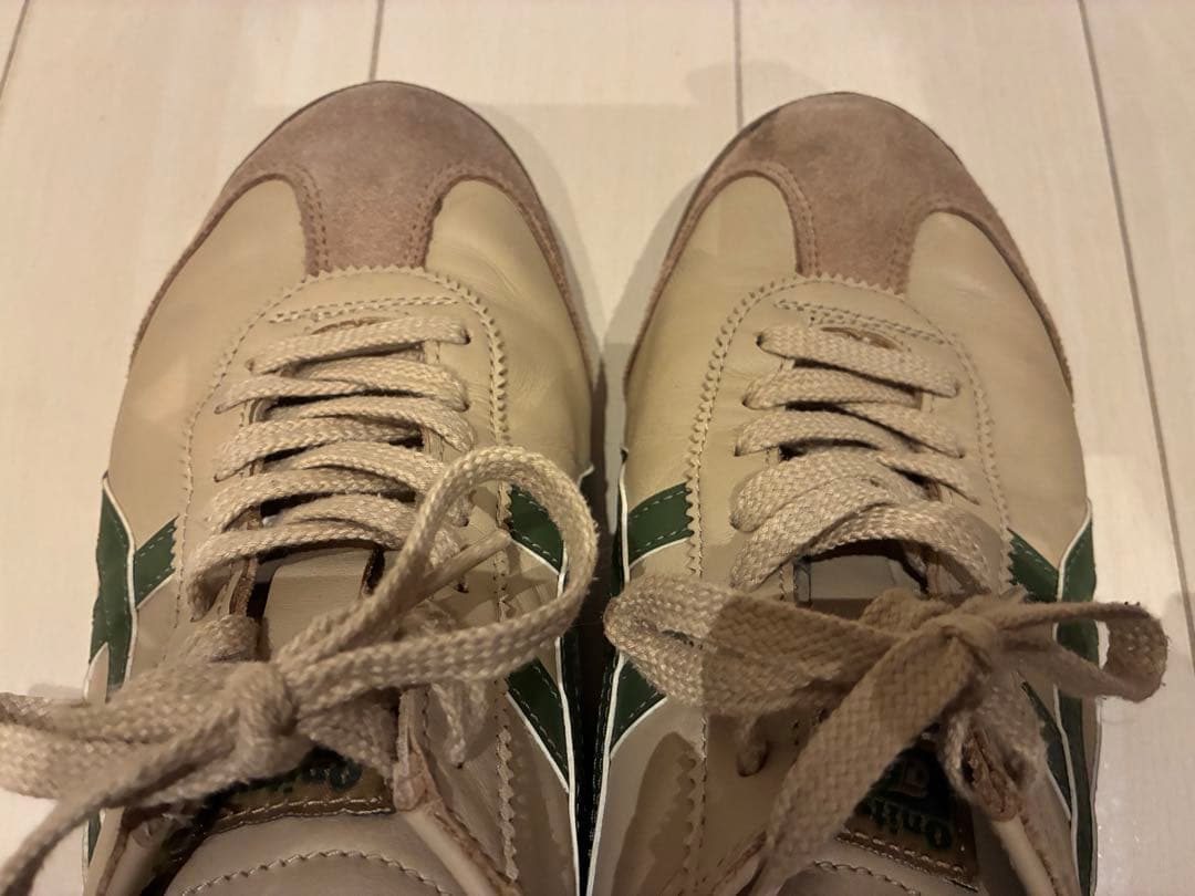 オニツカタイガー Mexico66 ベージュ グリーン 26.0