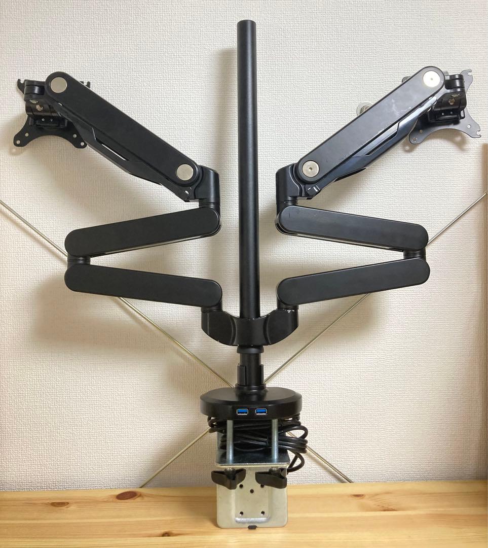 ☆ バウヒュッテ デュアルモニターアーム BMA-2GS-BK Bauhutte