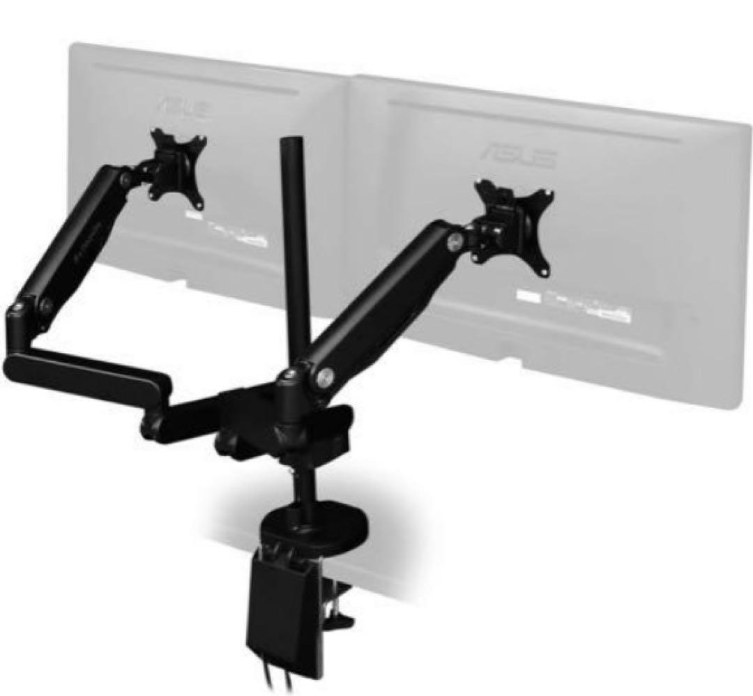 ☆ バウヒュッテ デュアルモニターアーム BMA-2GS-BK Bauhutte