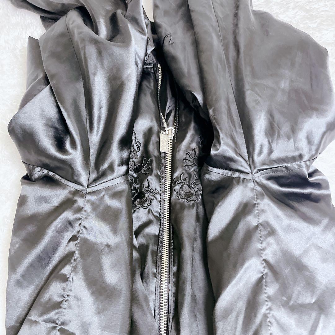 DOGTOWN ドッグタウン スカジャン 黒龍 BLACK DRAGON 刺繍