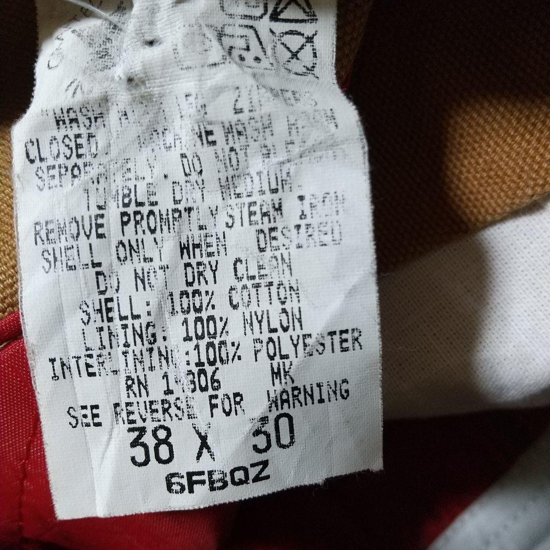 カーハート Carhartt 中綿入り ブラウン キャメル オーバーオール