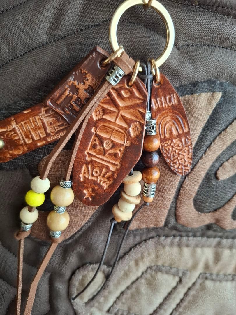 特別価格!　ハワイアンキルト　バッグ　ワーゲンバス　2WAY ファスナー