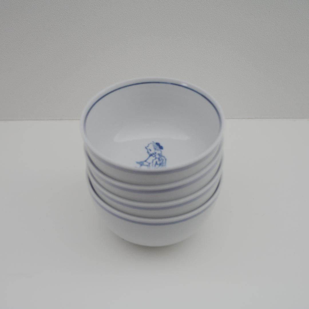 九谷焼 上出長右衛門窯 汲出碗 笛吹 ４個セット