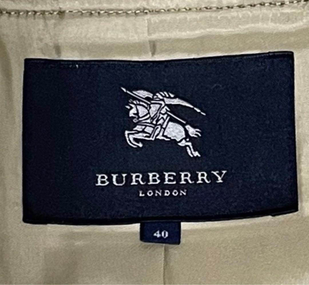 バーバリー　ロンドン ダッフルコート ヘリンボーン ノバチェック 牛革 キャメル