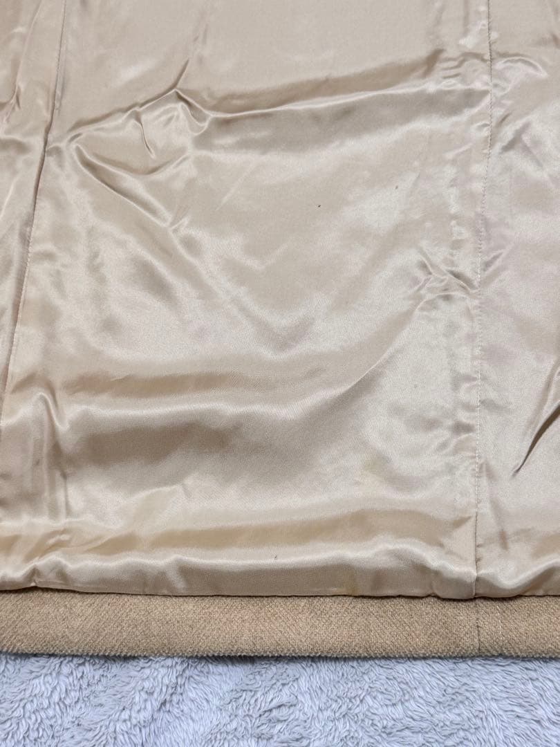 バーバリー　ロンドン ダッフルコート ヘリンボーン ノバチェック 牛革 キャメル