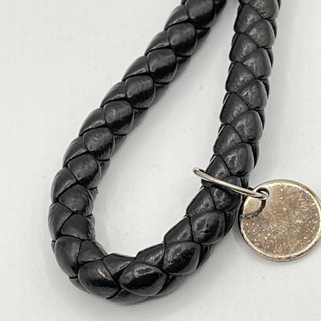 ✨美品✨【ボッテガヴェネタ】キーリング　イントレチャート　ダークブラウン　レザー