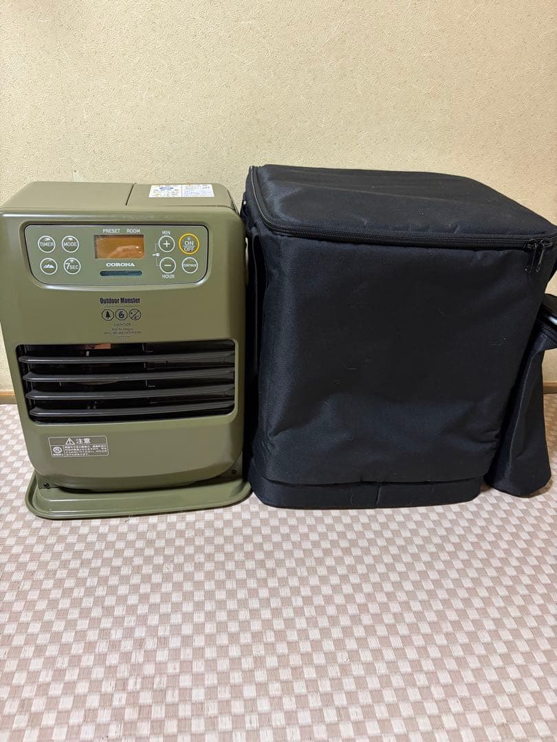 CORONA Outdoor 石油ファンヒーター　ポータブル電源対応