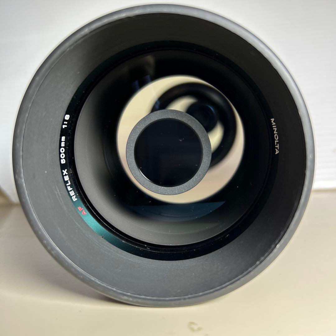 MINOLTA AF REFLEX 500/8レンズ+割れAF28-135無料