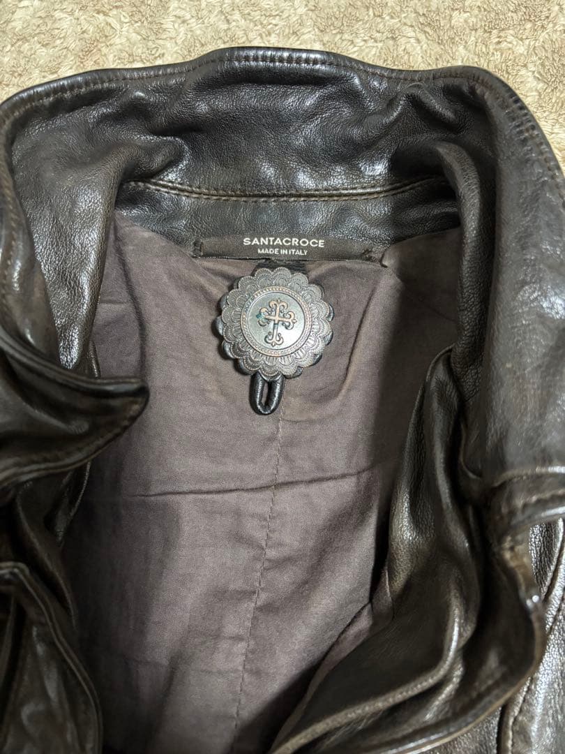 サンタクローチェレザーライダースジャケット