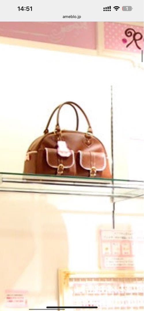 コケティッシュティアラ　ハートボストンバッグ（未使用品）日本製　合皮