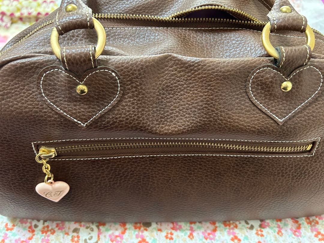 コケティッシュティアラ　ハートボストンバッグ（未使用品）日本製　合皮