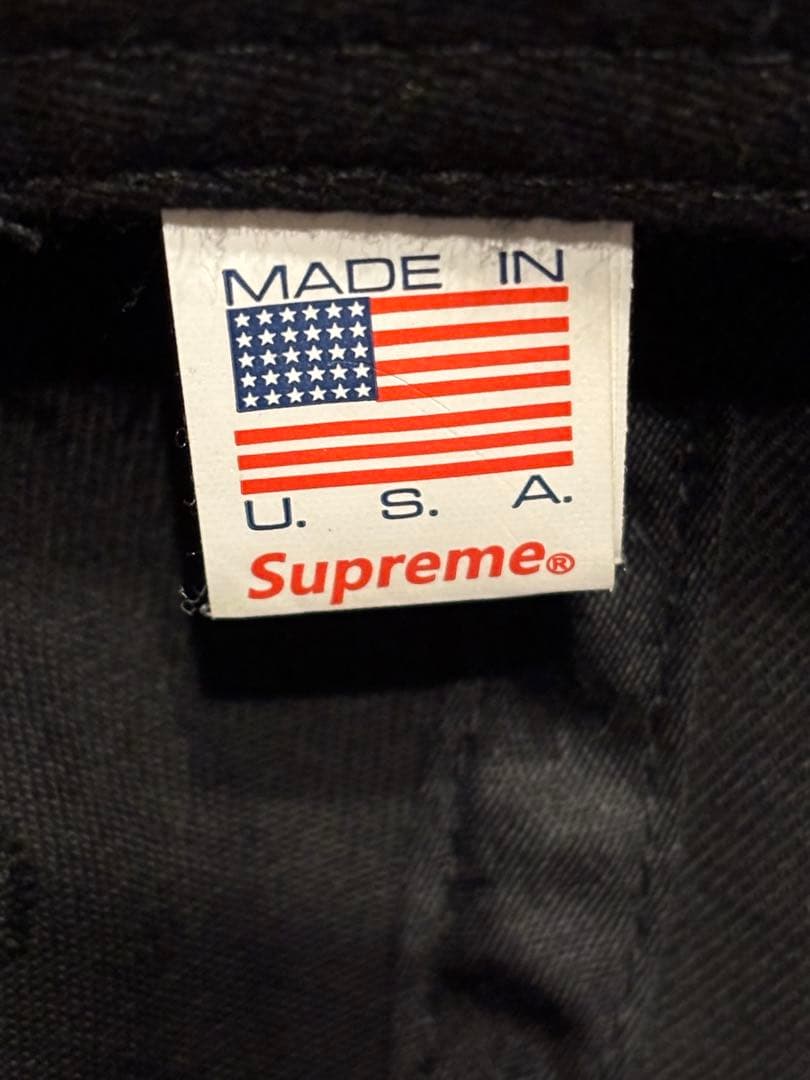 Supreme 黒キャップ