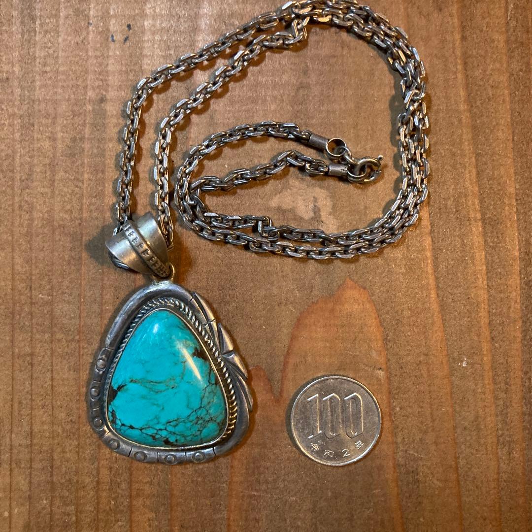 ターコイズネックレス　シルバー925インディアンジュエリー