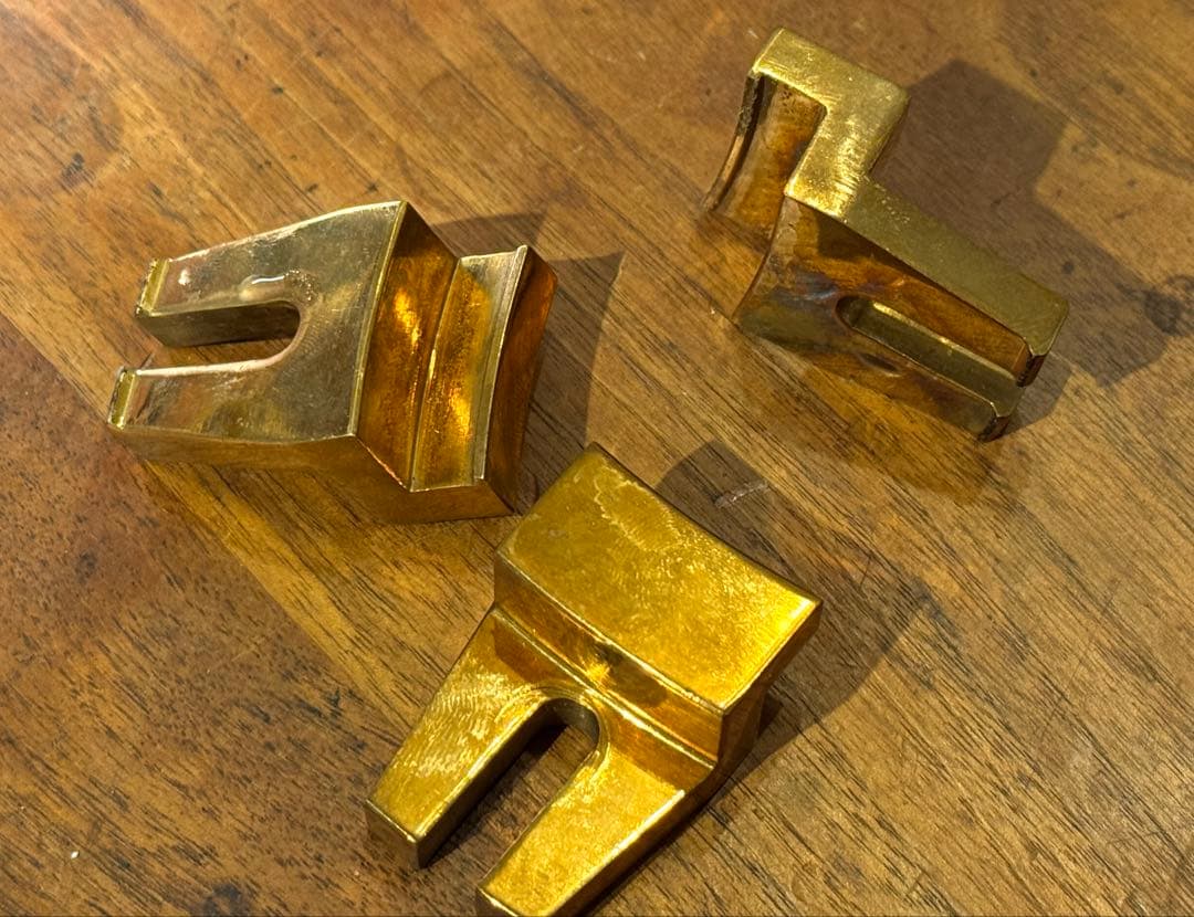 中古 JBL MA15型 重量級・砲金無垢ウーファークランプ8個 真鍮ビス付