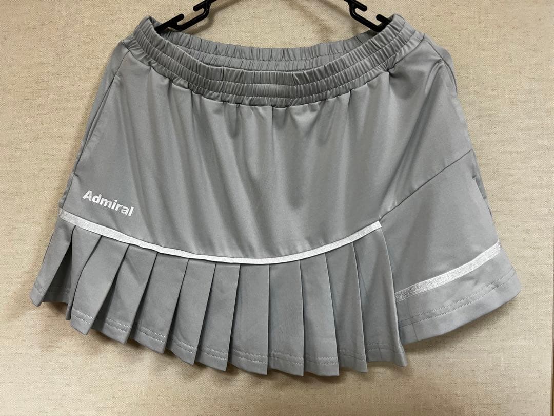 完売品Admiral ATLA32W-19 テニススカート M グレー