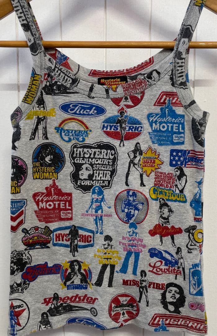 HYSTERIC GLAMOUR 旧タグヴィンテージ　総柄タンクトップ　Fサイズ