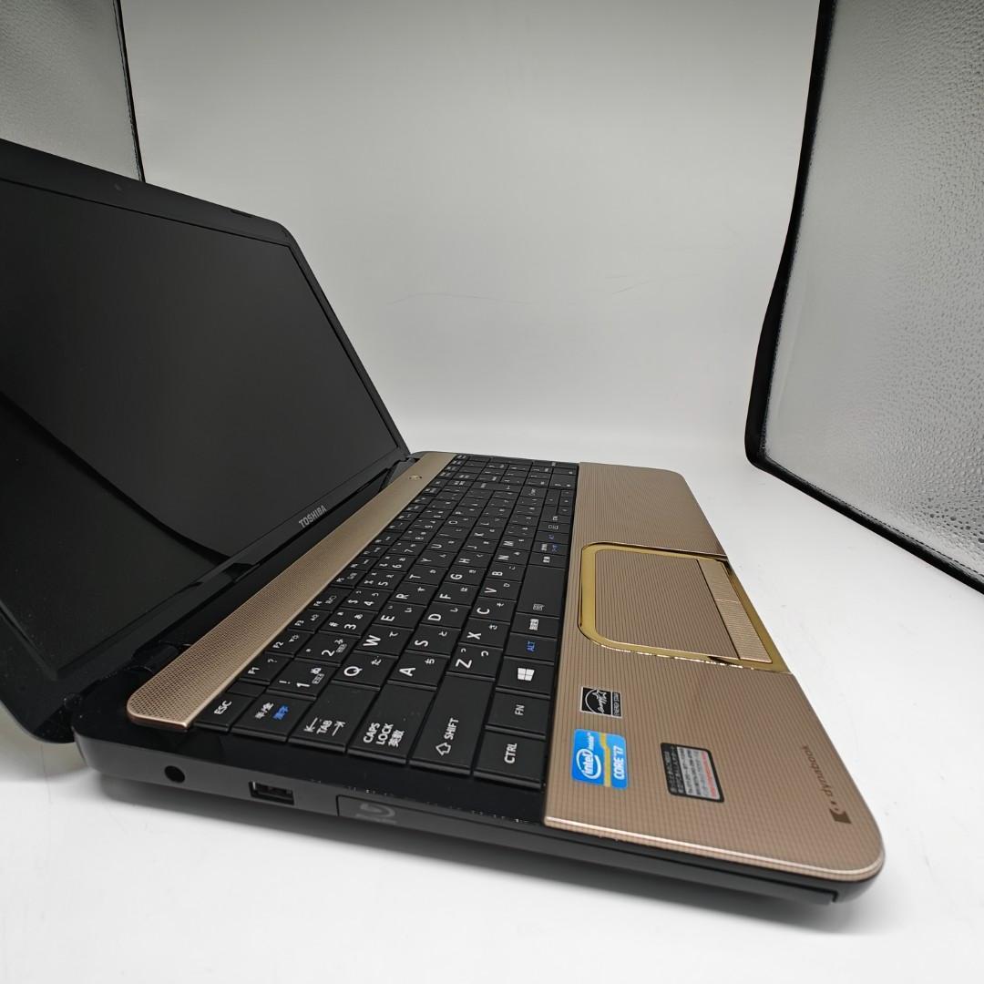 【東芝】T552 高性能i7 SSD256GB 16GB ゴールド ノートPC
