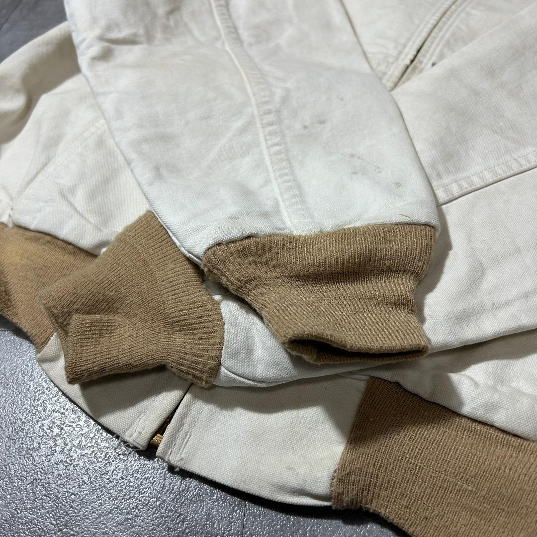 80-90s 星タグ USA製 ホワイト カーハート アクティブジャケット