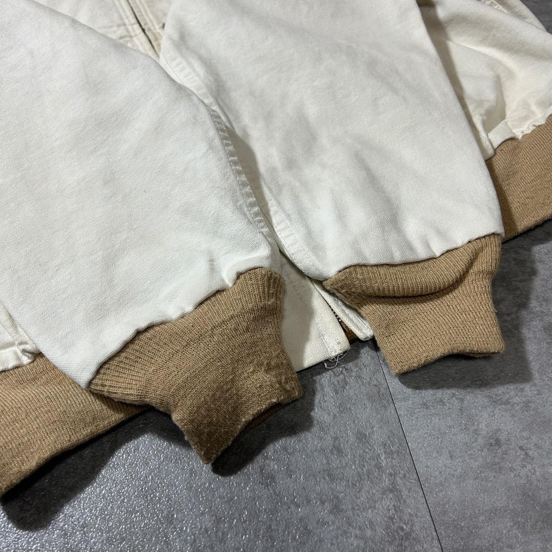 80-90s 星タグ USA製 ホワイト カーハート アクティブジャケット