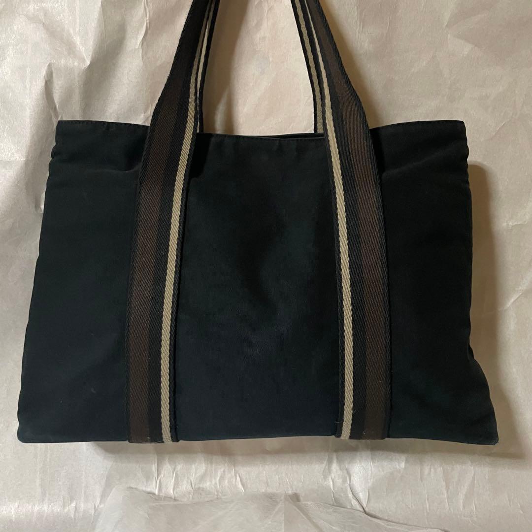 HERMES エルメス トロカホリゾンタルMM キャンバス トートバッグ