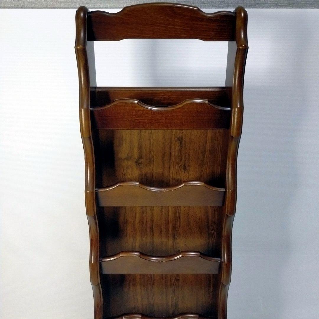 【美品】カリモク コロニアル スリッパラック 5足収納 木製家具