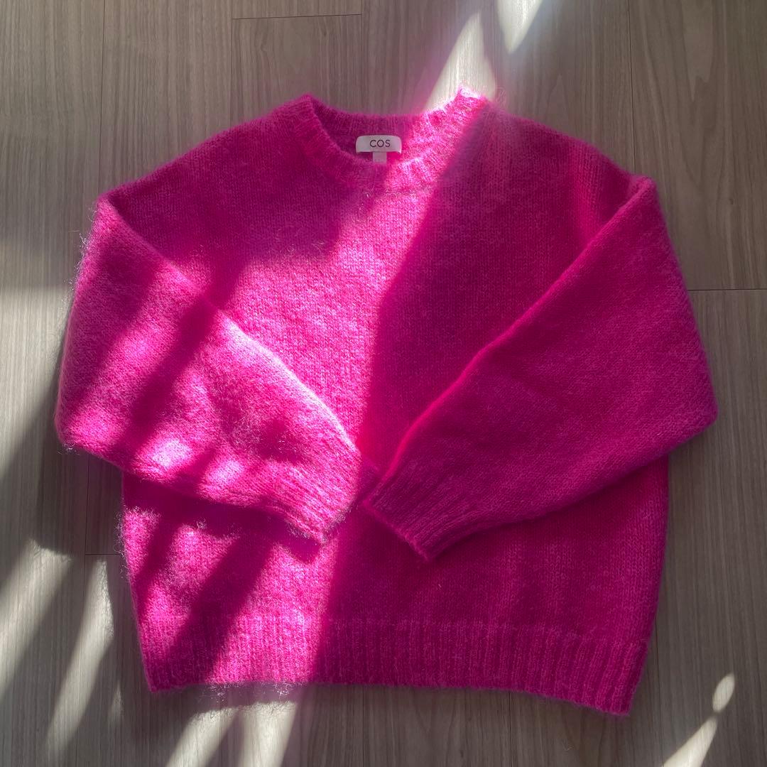 COS ピンク 長袖ニット