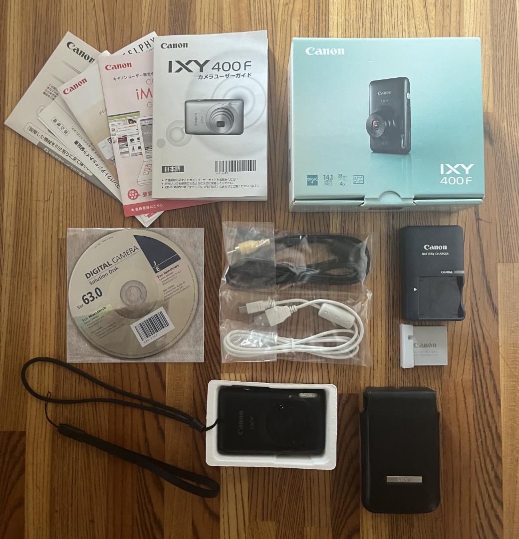 Canon IXY 400F コンパクトデジタルカメラ　ブラック・付属品完品