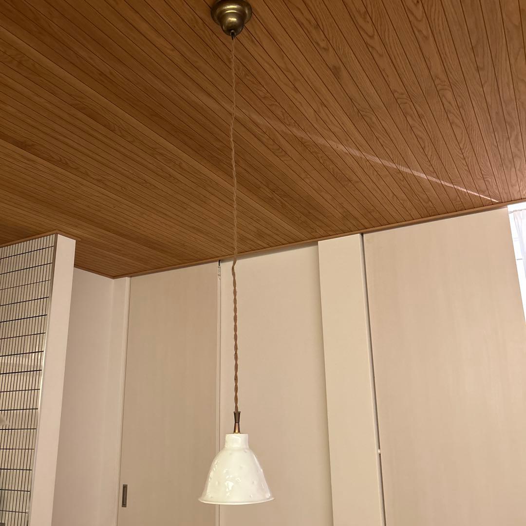 週末限定値下げ　イギリス　アンティーク　ホワイト　ペンダントライト 星型