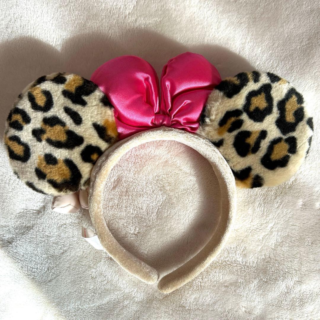 【状態良◎】　ディズニー　カチューシャ　ヒョウ柄　ミニー