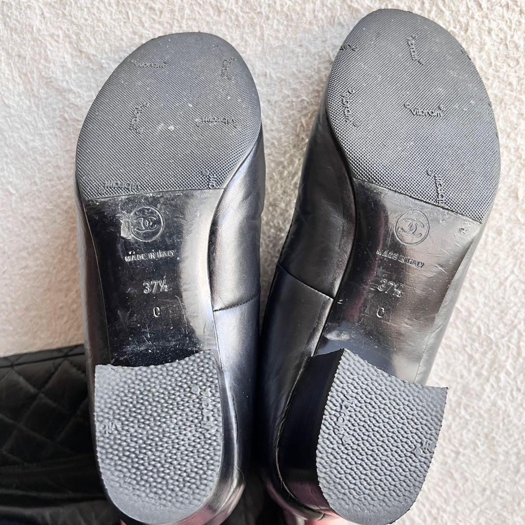 CHANEL シャネル ロングブーツ マトラッセ ココマーク サイドジップ