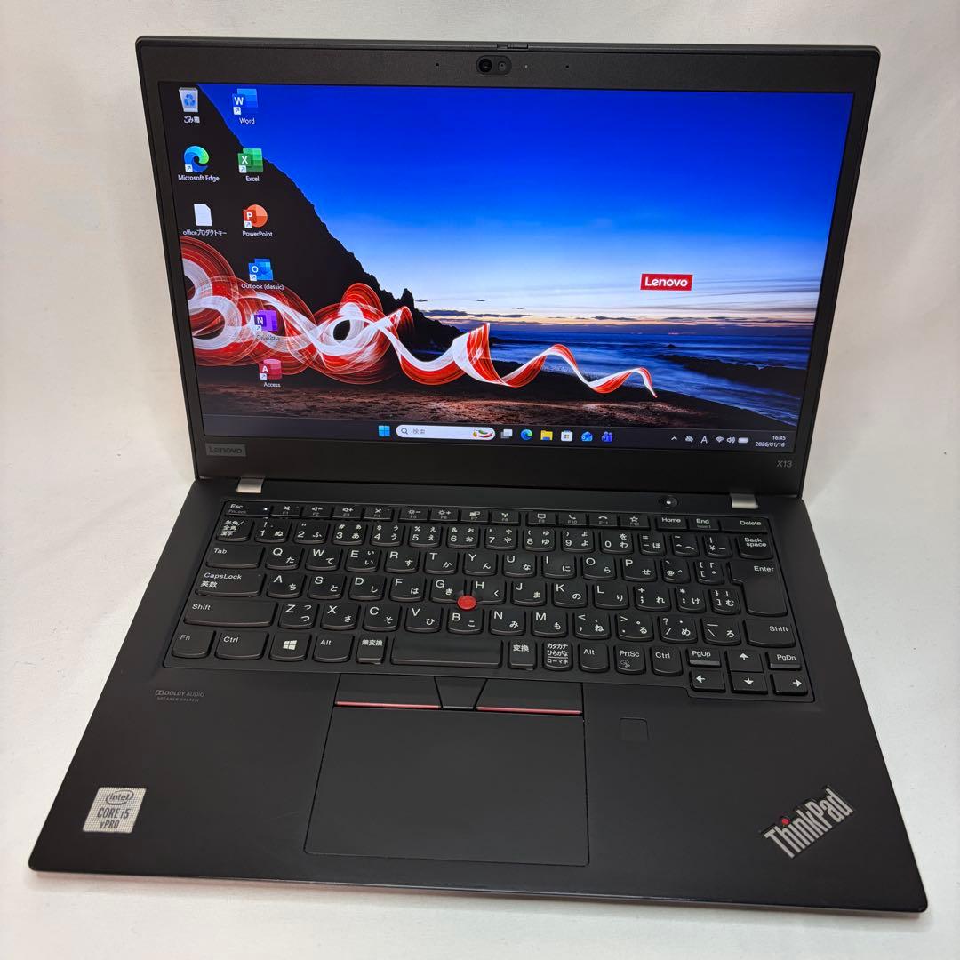 準美品 ThinkPad X13 第10世代 i5 8GB フルHD オフィス