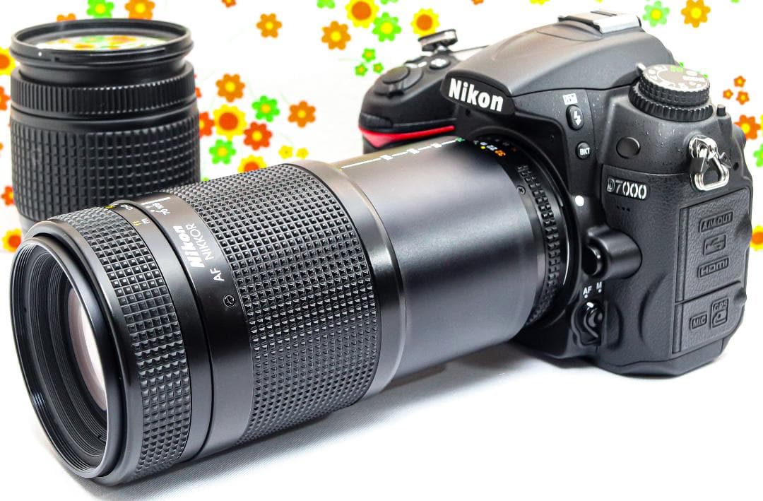 ニコン Nikon D7000☆スマホに転送可♪☆望遠レンズ付き☆一眼レフ