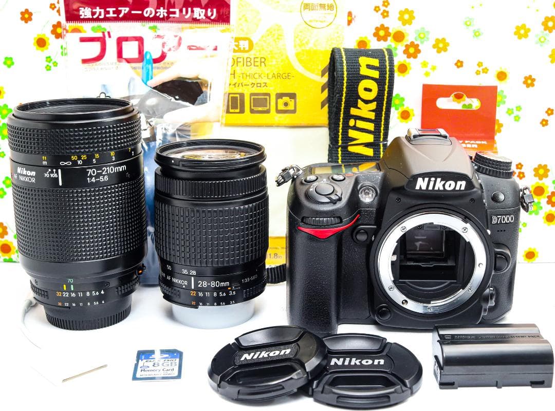 ニコン Nikon D7000☆スマホに転送可♪☆望遠レンズ付き☆一眼レフ