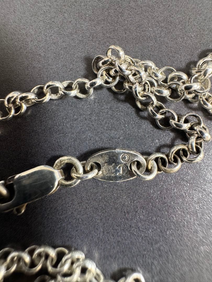 クロムハーツ　ロールチェーン　ネックレス　シルバー