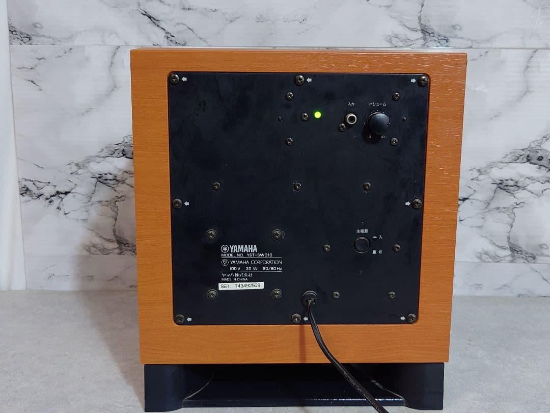 YAMAHA ヤマハ サブウーファー 1台 YST-SW010MC チェリー