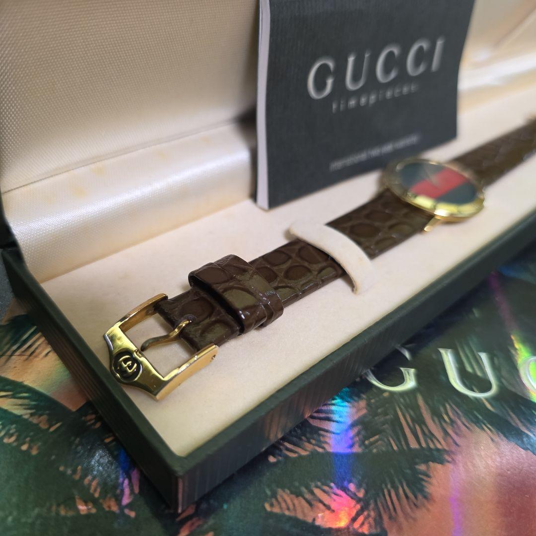 ⭐【超美品レア】グッチ3100.jシェリーライン腕時計(新品電池稼働品)