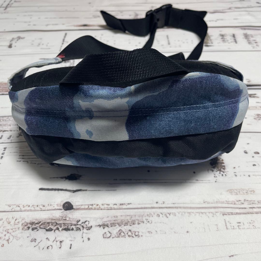 Supreme ノースフェイス　ボディバッグ　ウエストポーチ　デニム柄　青黒