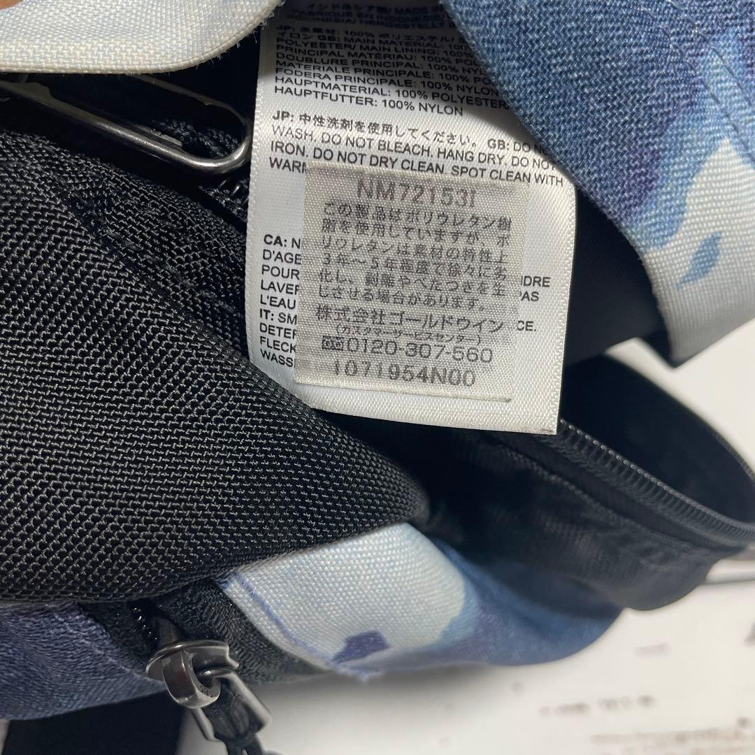 Supreme ノースフェイス　ボディバッグ　ウエストポーチ　デニム柄　青黒