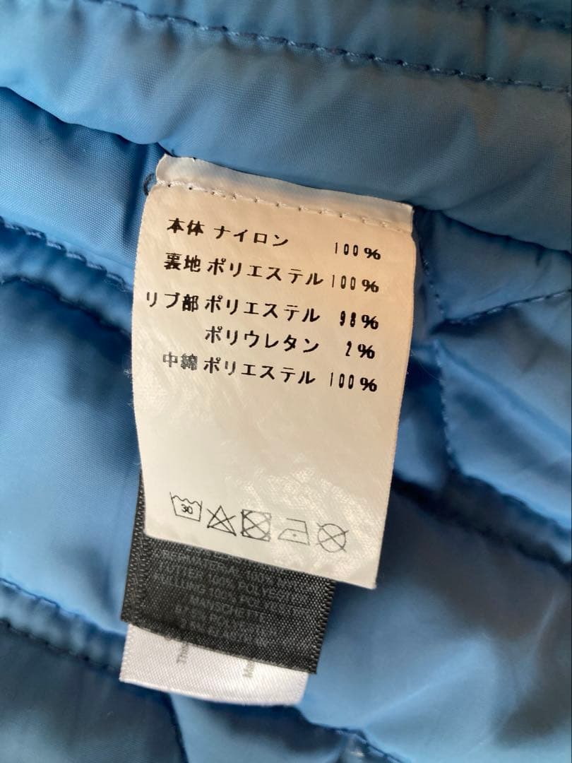 【HUNTER】フード付きブルーロング エコダウンジャケット