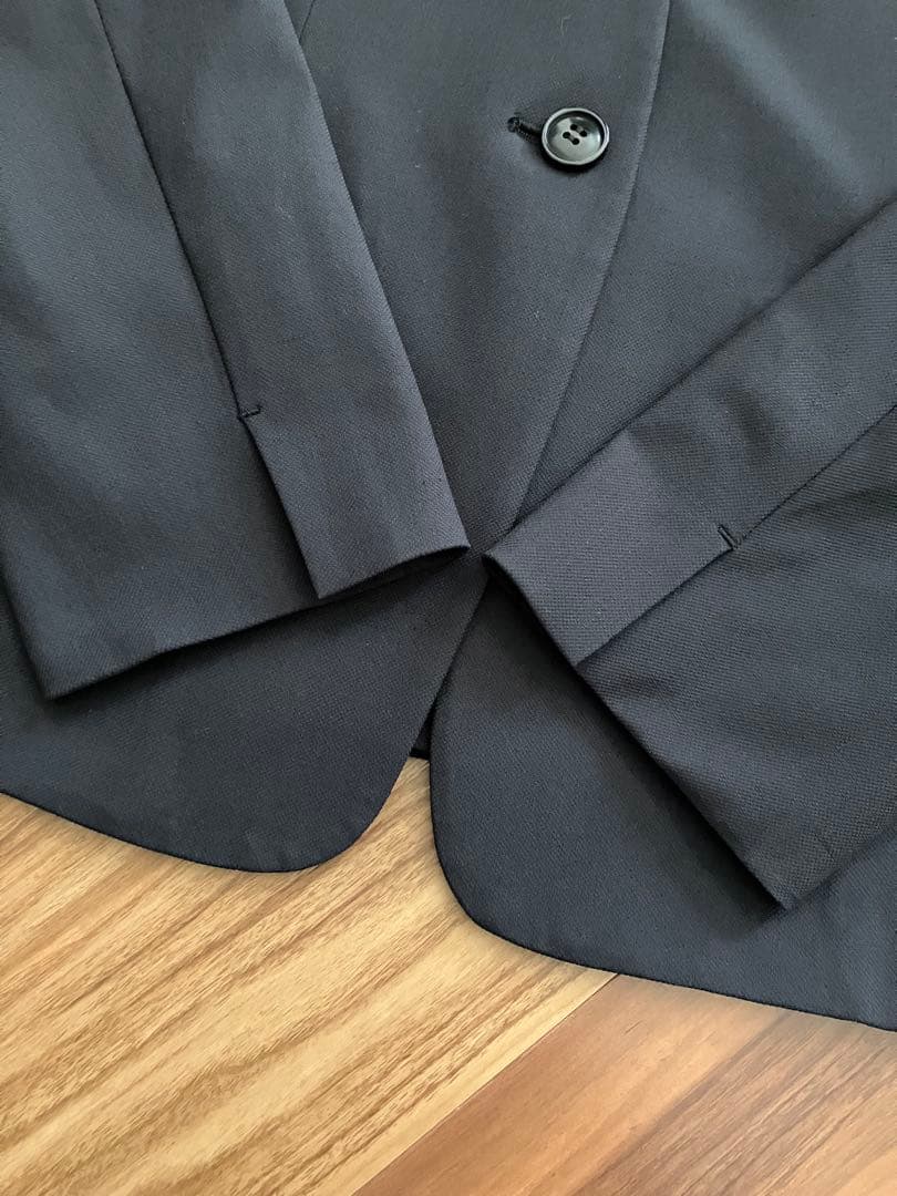 美品 PLST プラステ セットアップパンツスーツ 黒 M S リネンブレンド